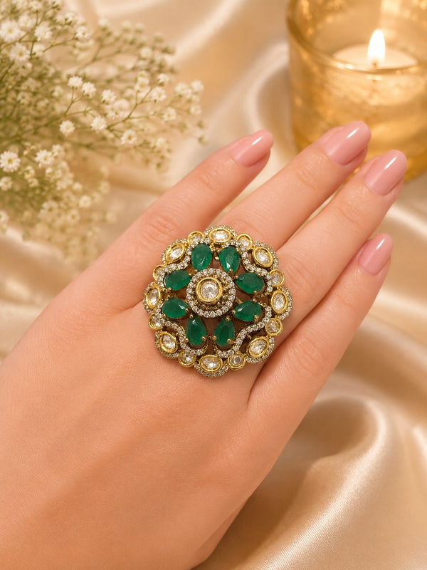 Noor-E-Emerald Ring