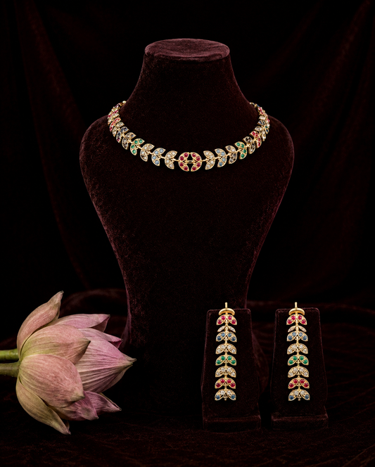 Gul-e-noor Jadau neckband