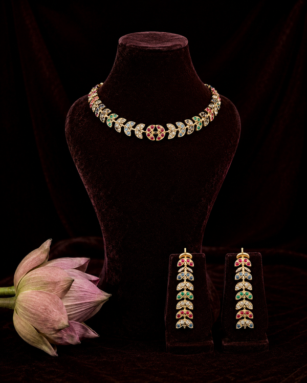 Gul-e-noor Jadau neckband