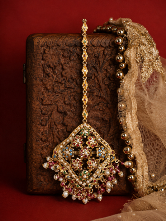 Jadau Ruby & feroza mangtika